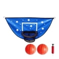 thumbnail image 1 of Huanglei Trampoline Basketball Hoop Goal Kit Trampoline Basketball Attachment With Enclosure 1 Mini And 1 For Kids Adults Indoor Outdoor Play Game Easy To Install, 1 of 1