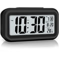thumbnail image 1 of Reloj despertador digital con pantalla LED, funciona con batería, luz nocturna inteligente, reloj de fácil operación para niños, reloj de dormitorio con sueño pesado (negro) Adepaton Relojes para Niño, 1 of 7