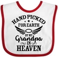 thumbnail image 3 of Inktastic Handpicked for Earth by My Grandpa in Heaven Angel Wings Boys or Girls Baby Bib, 3 of 4
