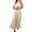 Beige, variant on Nxznwn Womens Dress Summer Cap Short Sleeve Maxi Dress 2024 Pleated Casual Loose Long Dresses with Pockets