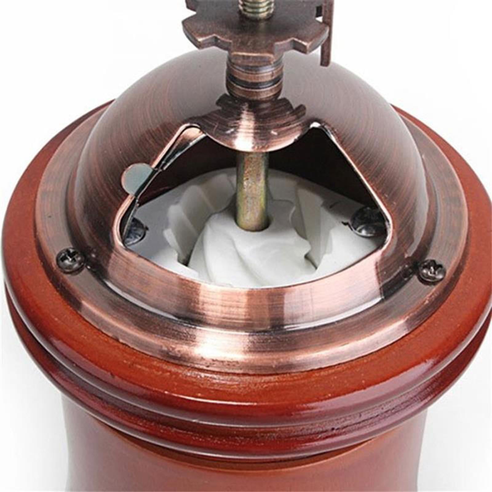 Classic Manual Coffee Grinder W/Wood Base Hand Crank Coffee Bean Mill Tool