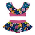 thumbnail image 2 of Millie Loves Lily Girls Navy Adele Floral 2-PC Ruffle Swimsuit,Big Girls,Size 8,2-PCS,UPF 50+, 2 of 6