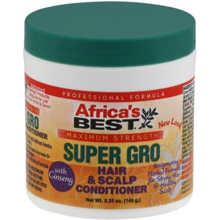 Africa's Best Super Gro Hair & Scalp Conditioner, Maximum Strength, 5.25 oz (Pack of (Best Crochet Hair Reviews)