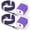 2pcs Purple, variant on USB Charging Block, 2pcs 18W Fast Charger Block with 6FT USB C Cable Type C Charger Cable Cord USB A to Usb C Cable,USB Wall Charger Plug Quick Android Charger USB Plug Adapter[Multicolor]