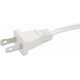 thumbnail image 2 of 10 FT Polarized 2 Prong Power Cord, 2 Outlet Extension Cable Cord US AC Two Prong Male Female Power Cable, Nema 1-15P to 1-15R, 10A 125V, White Indoor Extension Cord for Small Appliances, 2 of 9