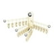 thumbnail image 5 of Tendedero de ropa con ventosa, plegable y giratorio, para calcetines Beige leche plateado, 5 of 9
