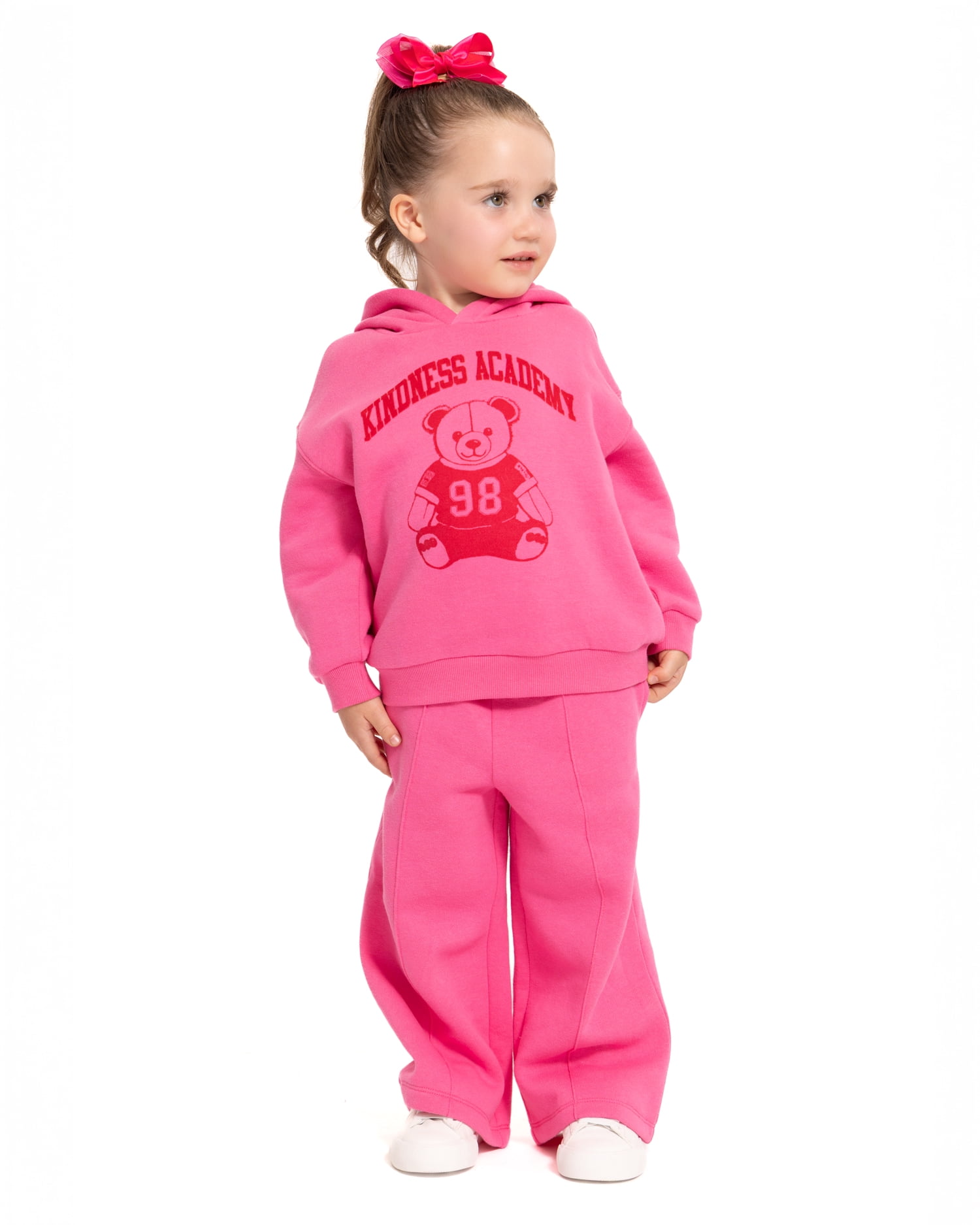 Wonder Nation Toddler Girls Graphic Hoodie with Long Sleeves, Sizes 12M-5T