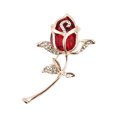 thumbnail image 3 of Hbdhejl Clip Scarf Bouquet Brooch Pin Flower Wedding Decoration Crystal Rhinestone Rose Decoration Hangs, 3 of 7