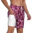 thumbnail image 3 of Goofa Orchids Flowers Printed Men's Swim Trunks Board Shorts Quick Dry Mens Swimming Trunks with Compression Liner,Breathable Fit Hawaii Beach Shorts-X-Large, 3 of 9