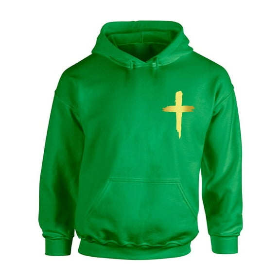 Awkward Styles Golden Cross Unisex Hoodie Christian Hoodie for Him Jesus Collection Jesus Cross Hoodie for Women Jesus Sweater for Men Christian Cross Gifts Cross Unisex Outfit for Men and Women