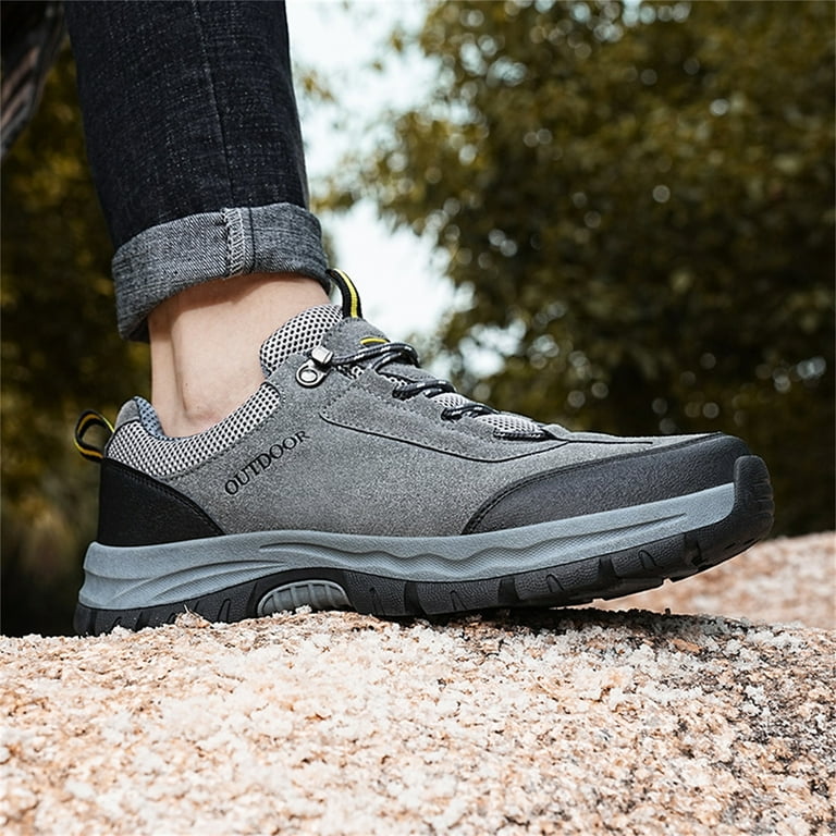 Sopiago Mens Wide Width Sneakers Steel Toe Sneakers for Men Women Safety Shoes Comfortable Slip on Indestructible Work Shoes Grey 40