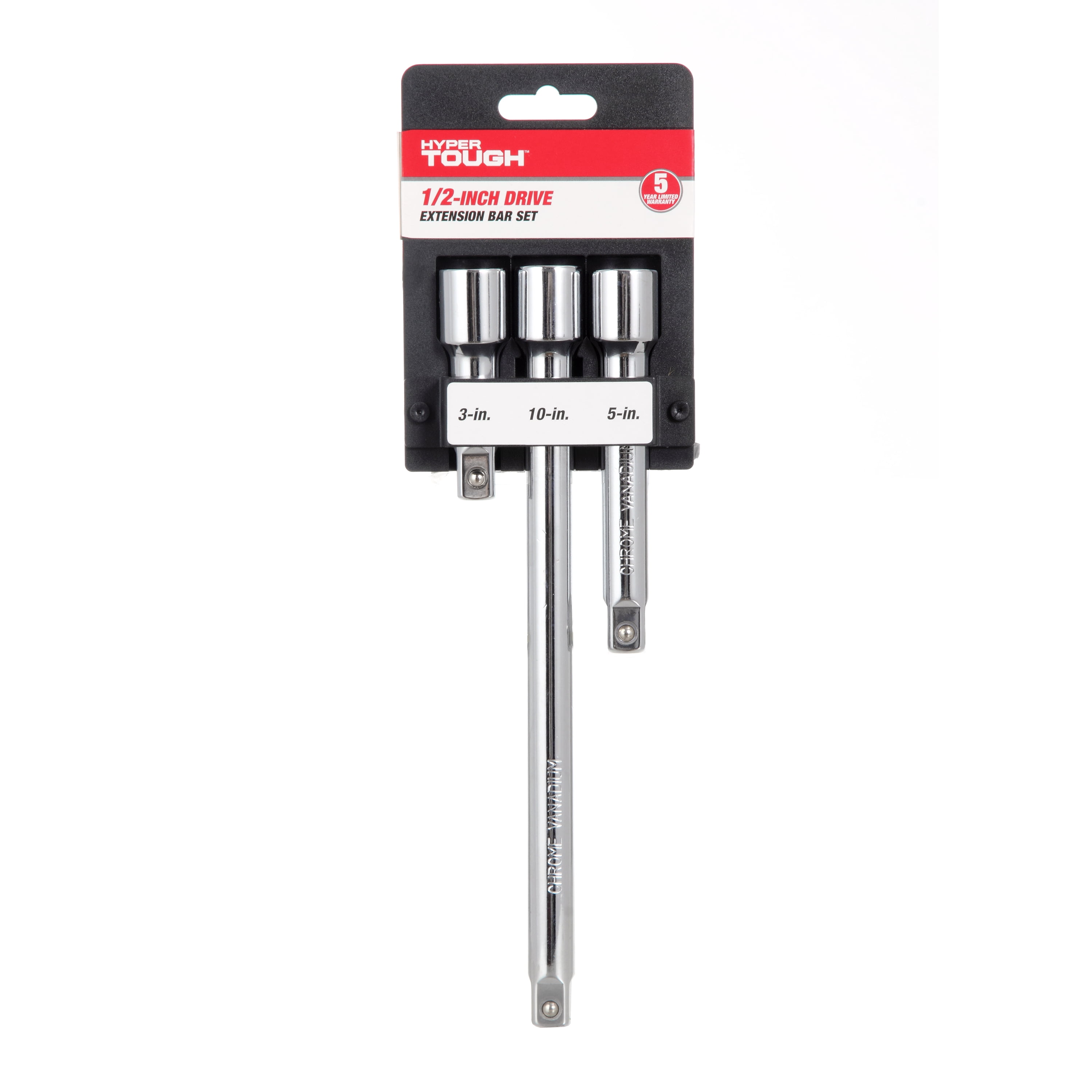 Hyper Tough UC88493A 3-Piece 1/2-Inch Drive Extension Bar Set
