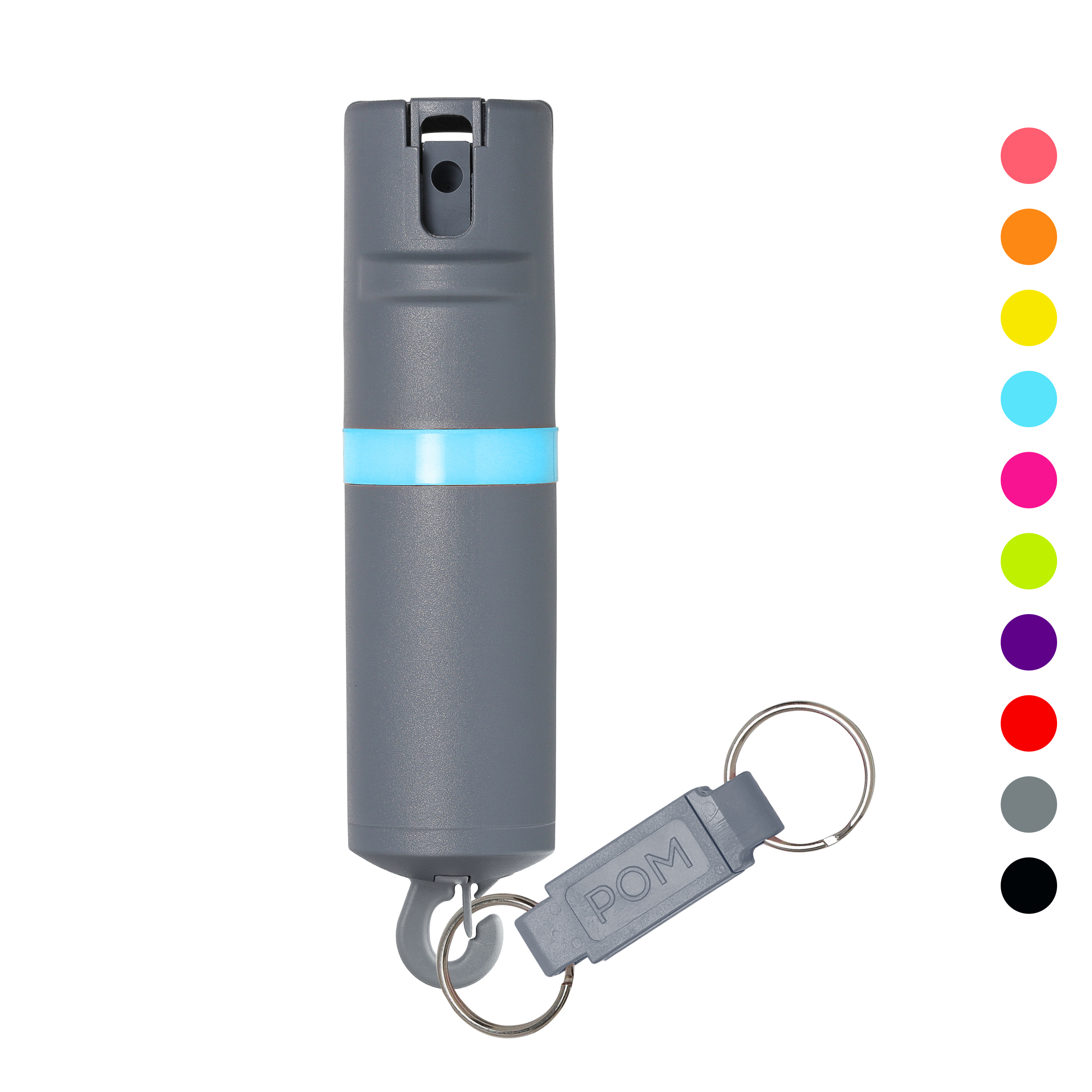 POM Pepper Spray OneWay Snap Ring Maximum Strength OC Spray Safety
