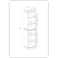 thumbnail image 4 of Palace Imports 100% Solid Wood 16.5" Bathroom Cabinet with Adjustable Shelves, 4 of 4