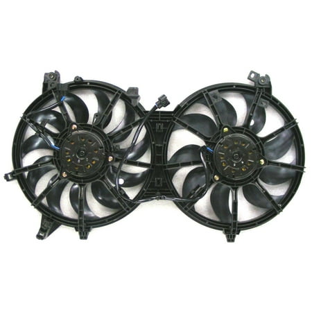 Agility Auto Parts 6036104 Dual Radiator and Condenser Fan Assembly for INFINITI Nissan Models Fits select: 2008-2013 INFINITI G37 2007-2008 INFINITI G35