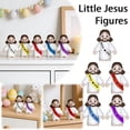 thumbnail image 2 of Crazyview 50 Pcs Little Jesus Figures，Mini Jesus Figurines Tiny Statues for Easter Egg Stuffers to Hide and Seek Sunday School Religious Party Share, 2 of 10