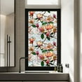 thumbnail image 4 of Rainbow Floral Static Cling Window Film Removable Decal For Glass Doors Indoor Privacy Stickers With Botanical Designs 100x43cm, 4 of 5