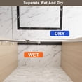 thumbnail image 6 of 56-60" W x 76" H Frameless Single Sliding Shower Door, 1/4" Tempered Glass, Brushed Nickel, 6 of 13