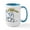 White/Blue Inside, variant on CafePress - Samoyed Hairifying Large Mug - 15 oz Ceramic Large White Nolvety Mug