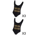 thumbnail image 1 of Trajes de baño de moda para mujer, mono con estampado de letras, Bikini para mujer, ropa de playa, trajes de baño de corte alto de una pieza para vacaciones 3 piezas M 3 piezas L Sunnimix Bañador Mujer, 1 of 8