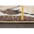 thumbnail image 4 of Contemporary 8x10 Area Rug (7'6'' x 9'10'') Floral Beige, Brown Living Room Easy to Clean, 4 of 8