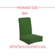 thumbnail image 4 of Matsuzay 2 piezas de fundas para sillas divididas de grano de maíz, funda protectora sólida resistente al desgaste, Protector exterior, elementos Decoración del hogar Verde Matsuzay HA012477-12, 4 of 6