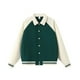 thumbnail image 1 of Heavyweight 380g color-blocked lapel baseball jacket, unisex, autumn/winter preppy style, loose casual button-down cardigan., 1 of 4