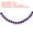 Dark Purple, variant on Uxcell Pom Pom Garland Decorative Hanging Banner Felt Balls for Halloween Thanksgiving Christmas Wedding Birthday Orange 6.5 Feet
