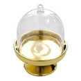 thumbnail image 6 of BalsaCircle 12 Gold Clear 3" Mini Cake Stands Dome Favor Holders, 6 of 8