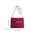 thumbnail image 3 of Tuvgenk Ladies Shoulder Bag Crossbody Bag Nylon Waterproof Multi-Pocket Large Capacity Adjustable Strap for Daily Travel Work Shopping, 3 of 5