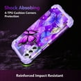 thumbnail image 5 of Casetego for Samsung Galaxy A15 5G Case,Three Layer Heavy Duty Shockproof Protective Case with 2 Tempered Glass Screen Protector+2 Camera Lens Protector,Butterfly, 5 of 8
