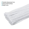 thumbnail image 4 of Uxcell 30CM/12Inch Pipe Cleaners, 300 Pack Flexible Chenille Stems for DIY Art Creative Crafts, Blanco, 4 of 6