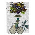 thumbnail image 3 of Fab Funky 15x18 Black Modern Framed Museum Art Print Titled - Time Flies Rabbit, 3 of 5