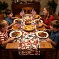 thumbnail image 6 of Memorial Day Saving!4th of July Decorations, Independence Day Table Flag Red White Blue Star Striped Floral Print Dining Table Decoration, 6 of 7