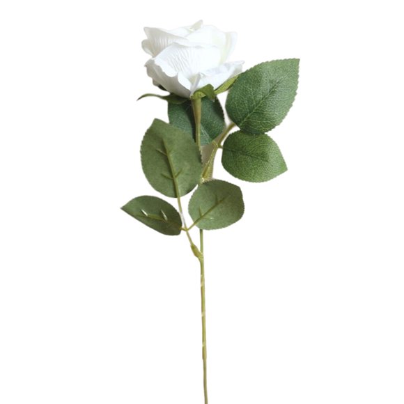 Faux Bouquet de Roses Prop Intéressant Petit Artificiel Mariage Festival Décorations Bricolage Intérieur Simulation Romantique Fleur Décoration Blanc