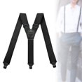 thumbnail image 4 of Lijie Hidden Suspenders Elastic Straps Terry Suspender Y Type Adjustable Suspender black, 4 of 6