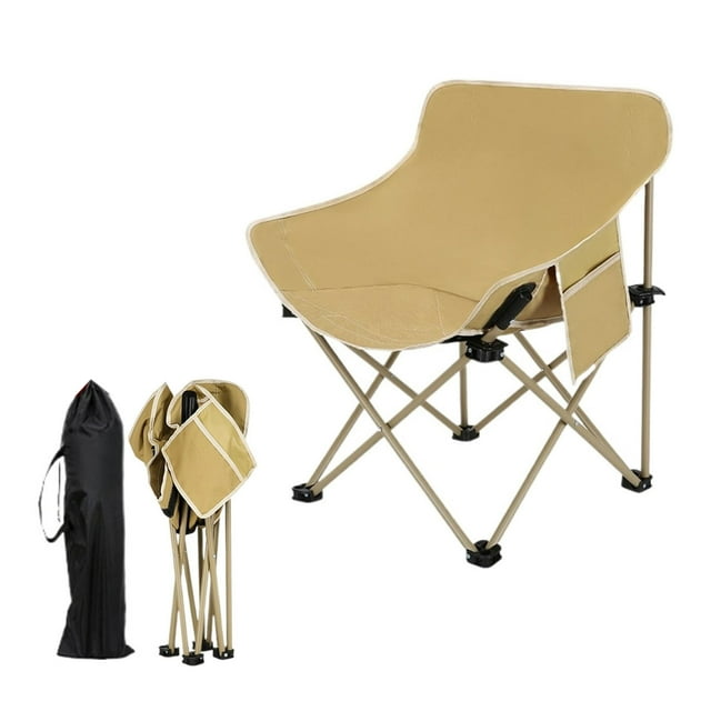 Chaise Pliante d'Extérieur Tabouret d'Extérieur Portable Chaise de Plage Résistante au Poids Camping