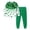 Green A, variant on St. Patrick's Day Outfits for Boys Girls 2 Piece Joggers Set Printed Long Sleeve T Shirt And Pants Sweatsuits (15 Years, Green C)