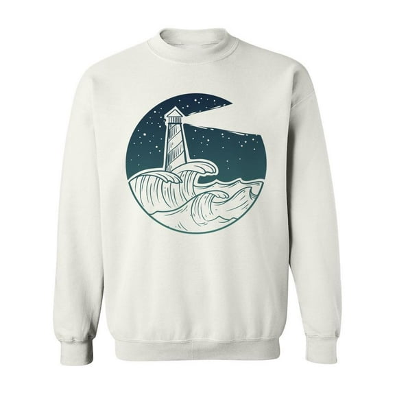 Lighthouse Sketch Sweatshirt Men -Image by Shutterstock, Male 4X-Large