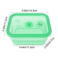 thumbnail image 4 of MTBLYS Silicone Food Storage Container High Transparency Foldable Container Box Silica Gel Purple Orange Green Yellow Kitchen Pantry Outdoor Use, 4 of 7