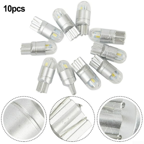 10x LED T10 194 168 Canbus Silica Bright White License Light Bulb Lamp 6000K