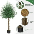thumbnail image 7 of 67" Artificial Plant Olive Tree Faux Plant for Home Decor Indoor Outdoor Office, 7 of 7