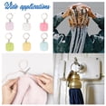 thumbnail image 6 of 2sets Opaque Resin Yarn Ball Charm Locking Stitch Markers 304 Stainless Steel Clasp Stitch Marker Mixed Color 3.5cm 12pcs/set, 6 of 6