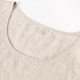 thumbnail image 5 of Linen Tank Tops for Men Summer, Solid Color Casual Sleeveless T Shirts, Khaki 4XL, 5 of 8
