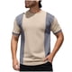 thumbnail image 2 of Ceisia Men's Spring Gift Casual Color Blocked Round/Crew Neck Short Sleeve Shirt - Comfortable Daily Outdoor Wear, 2 of 8