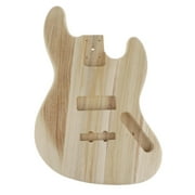 Solid Wood Guitar Body Blank Unfinished Polished for Bass Replacement Luthier Supply