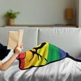 thumbnail image 3 of Pride Soft Flannel Fleece Throw Blanket, Gay Rights Human Hand Fist Equality and Diversity Gender Freedom Protest Print, Cozy Plush for Indoor and Outdoor Use, 70" x 90", Multicolor, by Ambesonne, 3 of 5