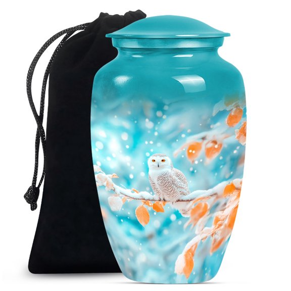 Owl Urn, Large Urns for Human Ashes, Urns for Human Ashes Adult man, Urn for Ashes Adult Male, Urns for Human Ashes, Urn for Ashes for Women (Size - 10inch)