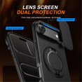thumbnail image 2 of Slide Privacy Lens Phone Case for Apple iPhone Air, Built-in Magnetic Ring 360° Rotatable Metal Kickstand Hard PC Soft TPU Shockproof Protective Case, 2 of 8