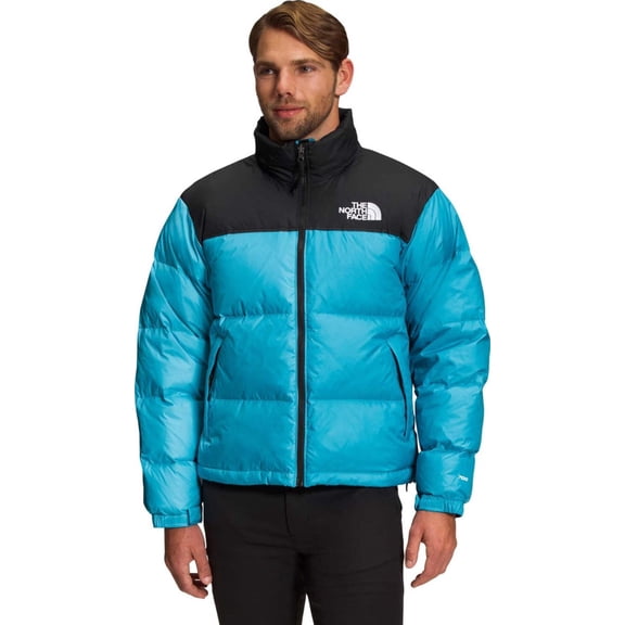 The North Face 1996 Retro Nuptse Puffer Jacket Men's 2XL Blue Full Zip SGN1634